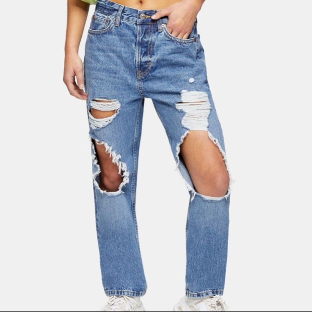 NWT Topshop boyfriend/mom jeans